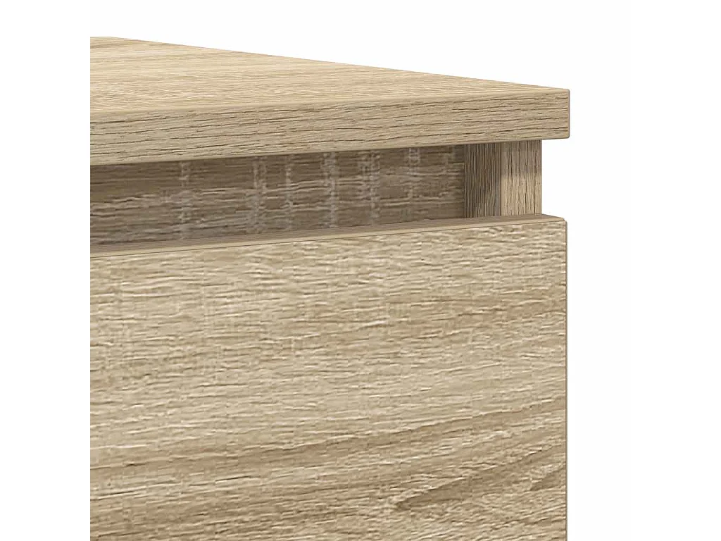 Sonoma eiken dressoir 37,5x35x99 cm bewerkt hout