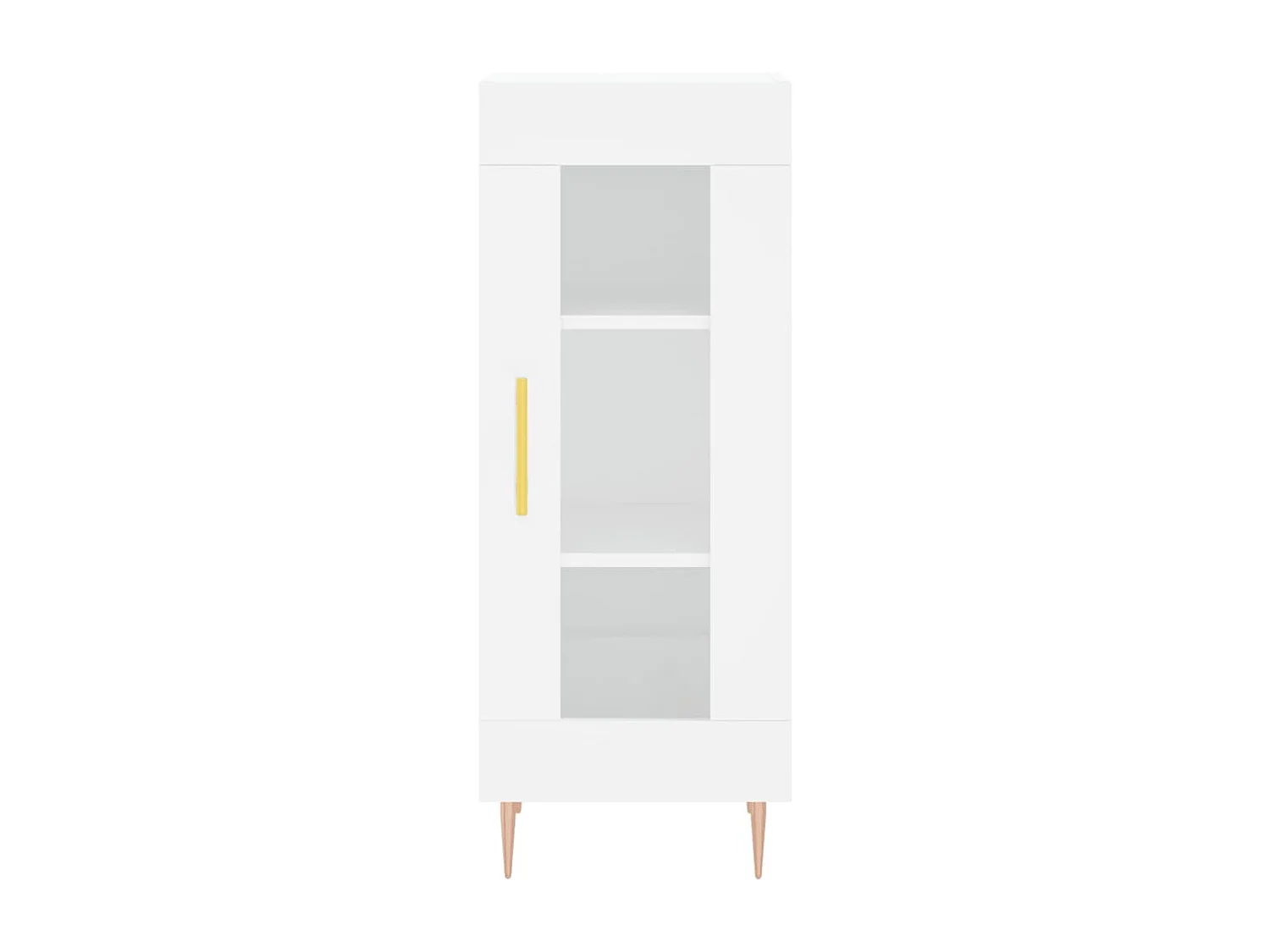 Wit hoog dressoir 34,5x34x180 cm Technisch hout
