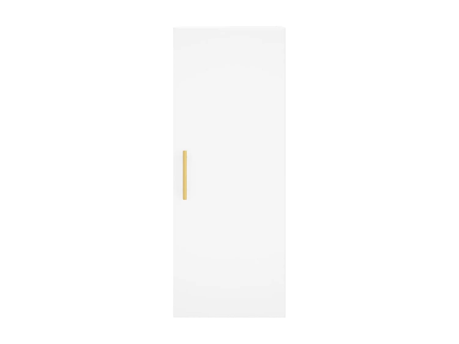 Wit hoog dressoir 34,5x34x180 cm Technisch hout