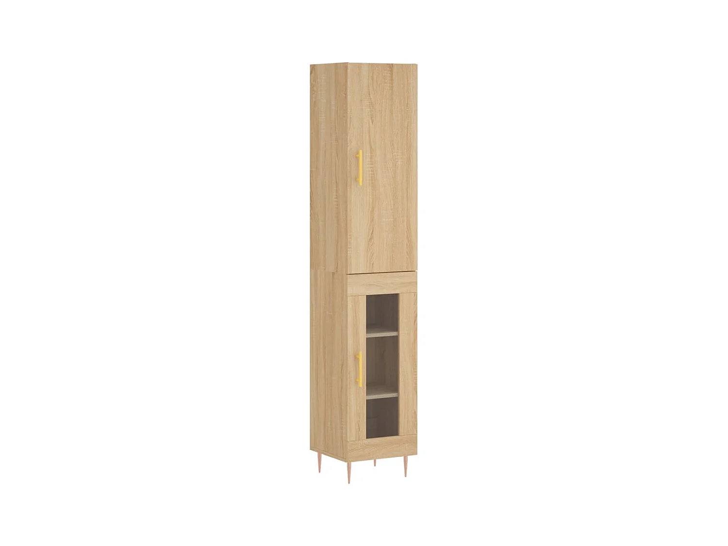 Hoog dressoir Sonoma eiken 34,5x34x180 cm Technisch hout
