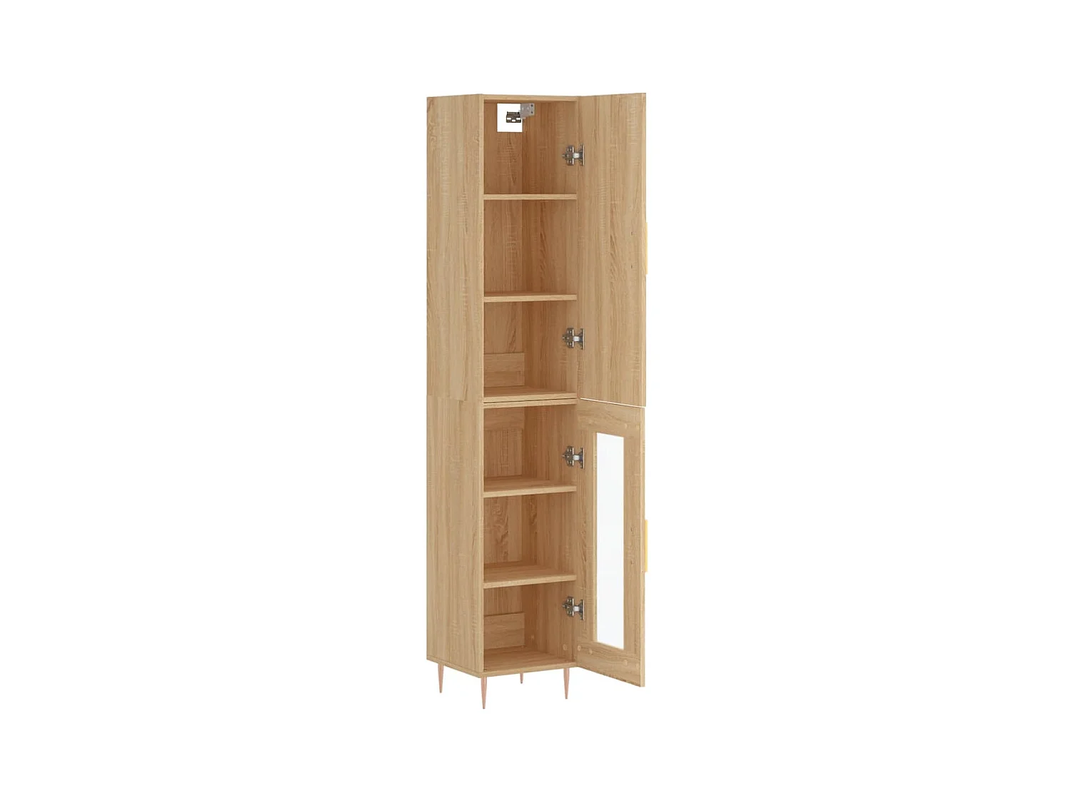 Hoog dressoir Sonoma eiken 34,5x34x180 cm Technisch hout