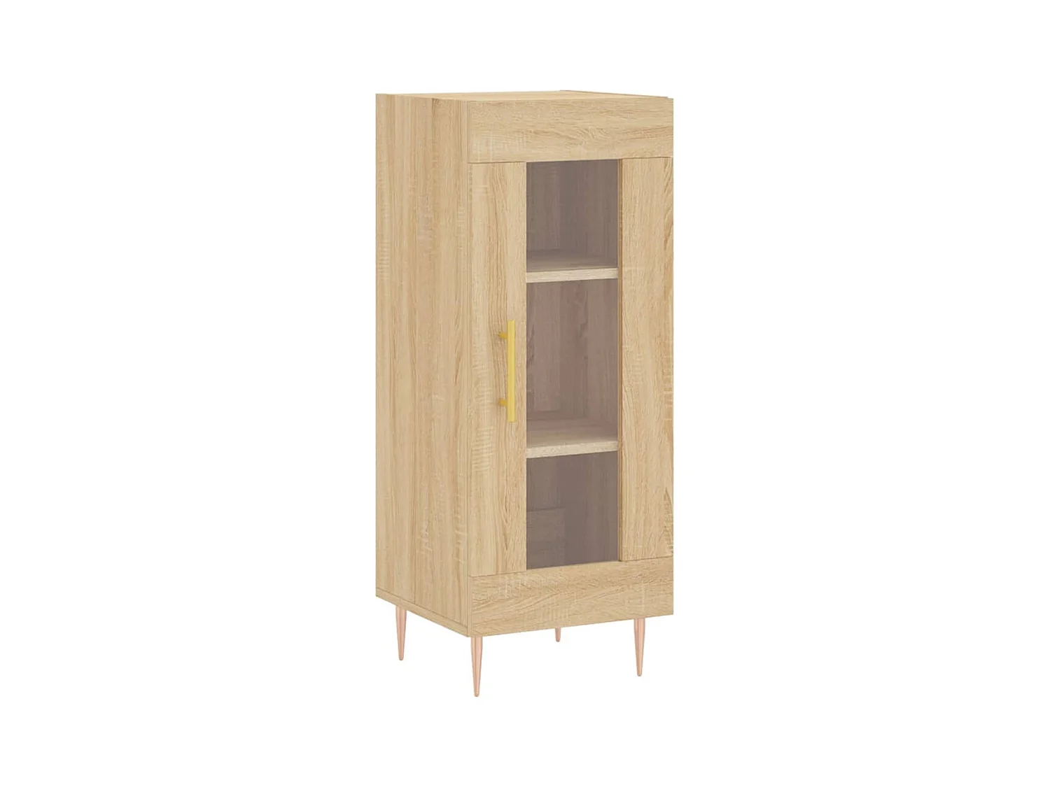 Hoog dressoir Sonoma eiken 34,5x34x180 cm Technisch hout