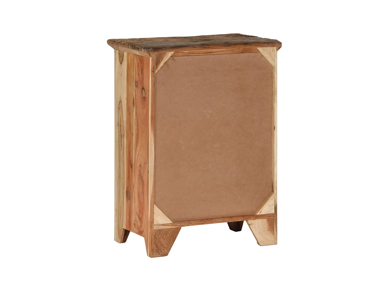 Buffet 55x33x75 cm bois massif d'acacia et bois de récupération