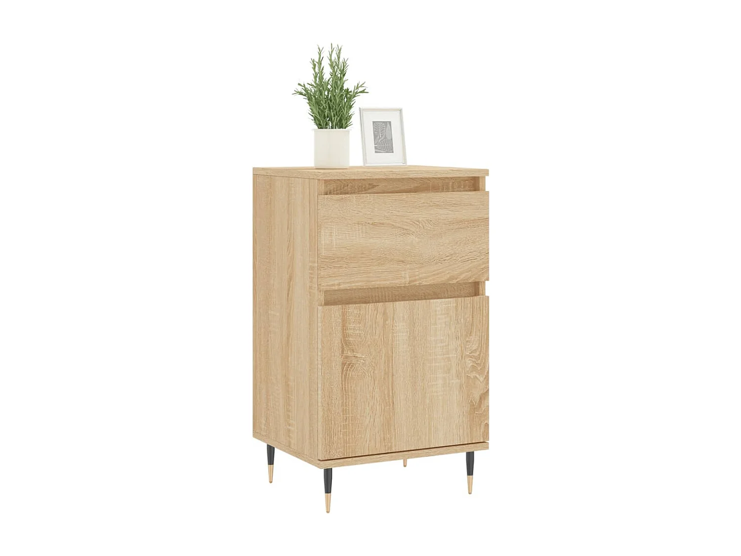 Buffet chêne sonoma 40x35x70 cm bois d'ingénierie