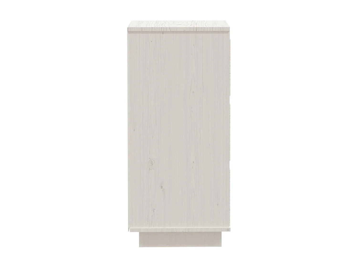 Buffet Blanc 32x34x75 cm Bois massif de pin