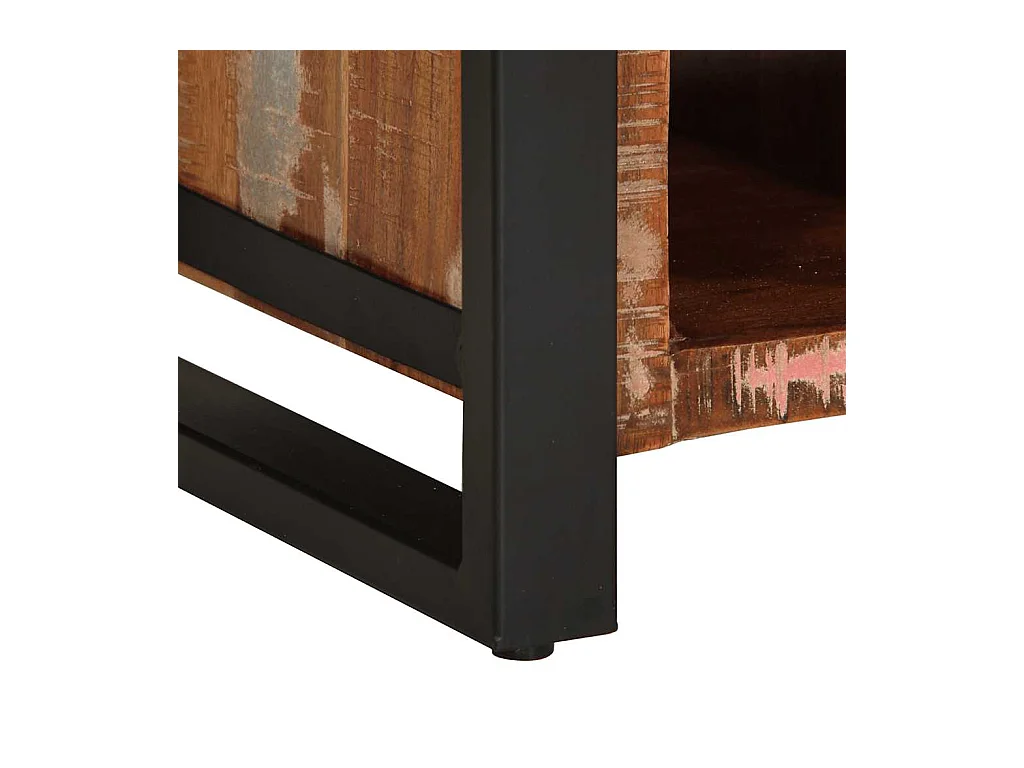 Veelkleurig dressoir 55x35x70 cm massief gerecycled hout