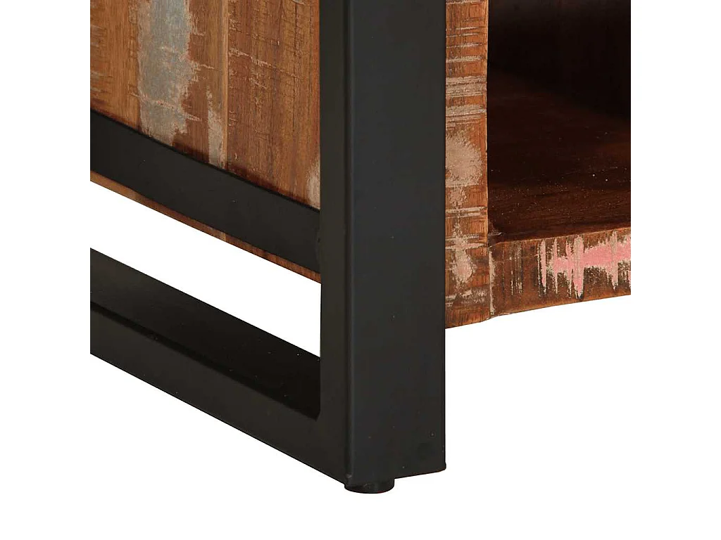 Buffet multicolore 55x35x70 cm bois massif récupération