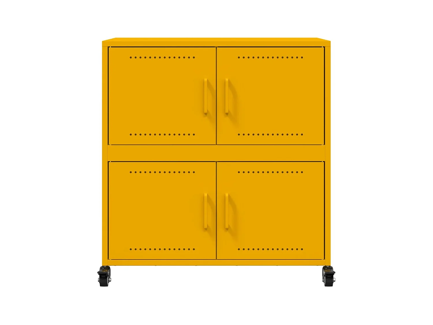 Credenza giallo senape 68x39x72 cm acciaio