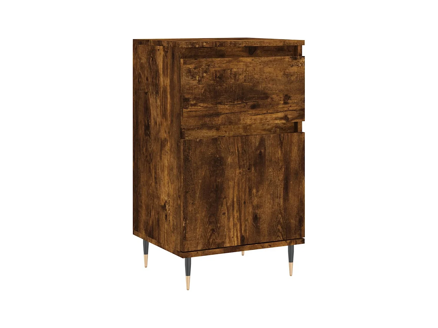 Buffets 2 pcs chêne fumé 40x35x70 cm bois d'ingénierie