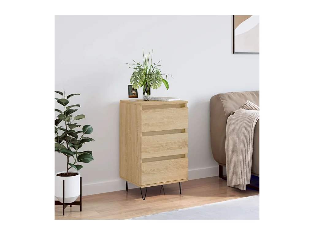 Buffet chêne sonoma 40x35x70 cm bois d'ingénierie