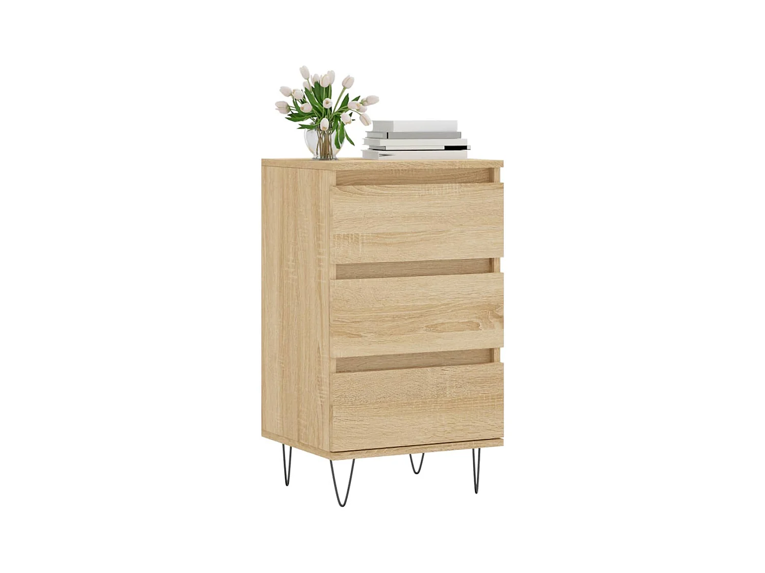 Buffet chêne sonoma 40x35x70 cm bois d'ingénierie