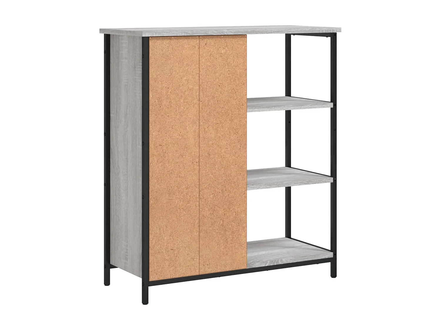 Sonoma Sideboard grau 70x30x80 cm Holzwerkstoff