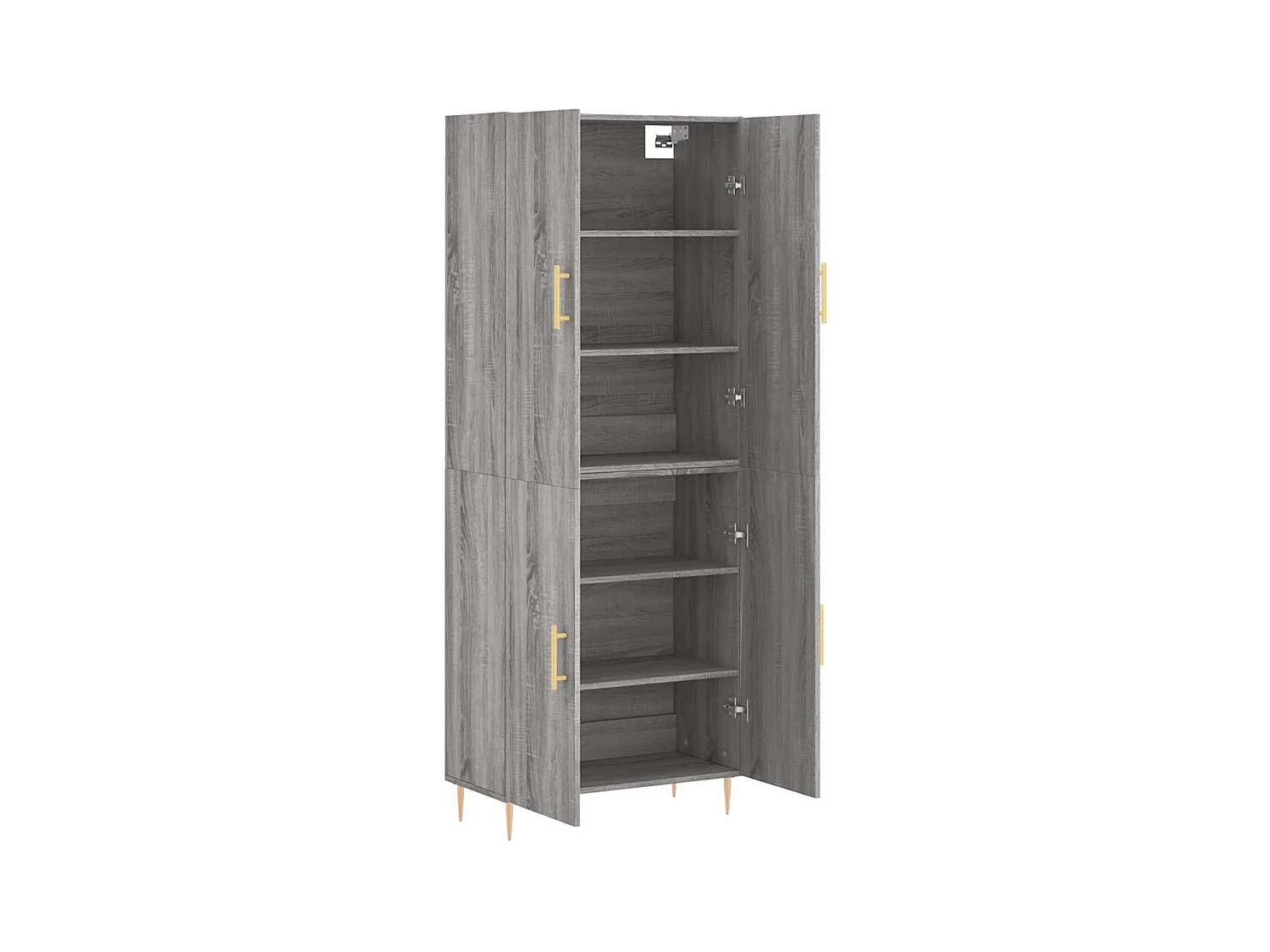 Buffet haut Sonoma gris 69,5x34x180 cm Bois d'ingénierie