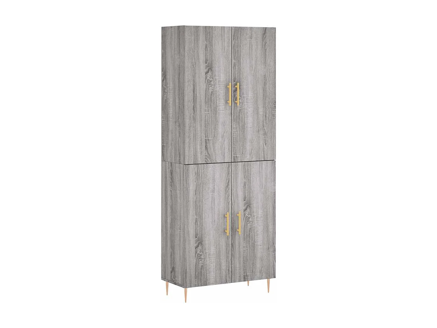 Buffet haut Sonoma gris 69,5x34x180 cm Bois d'ingénierie