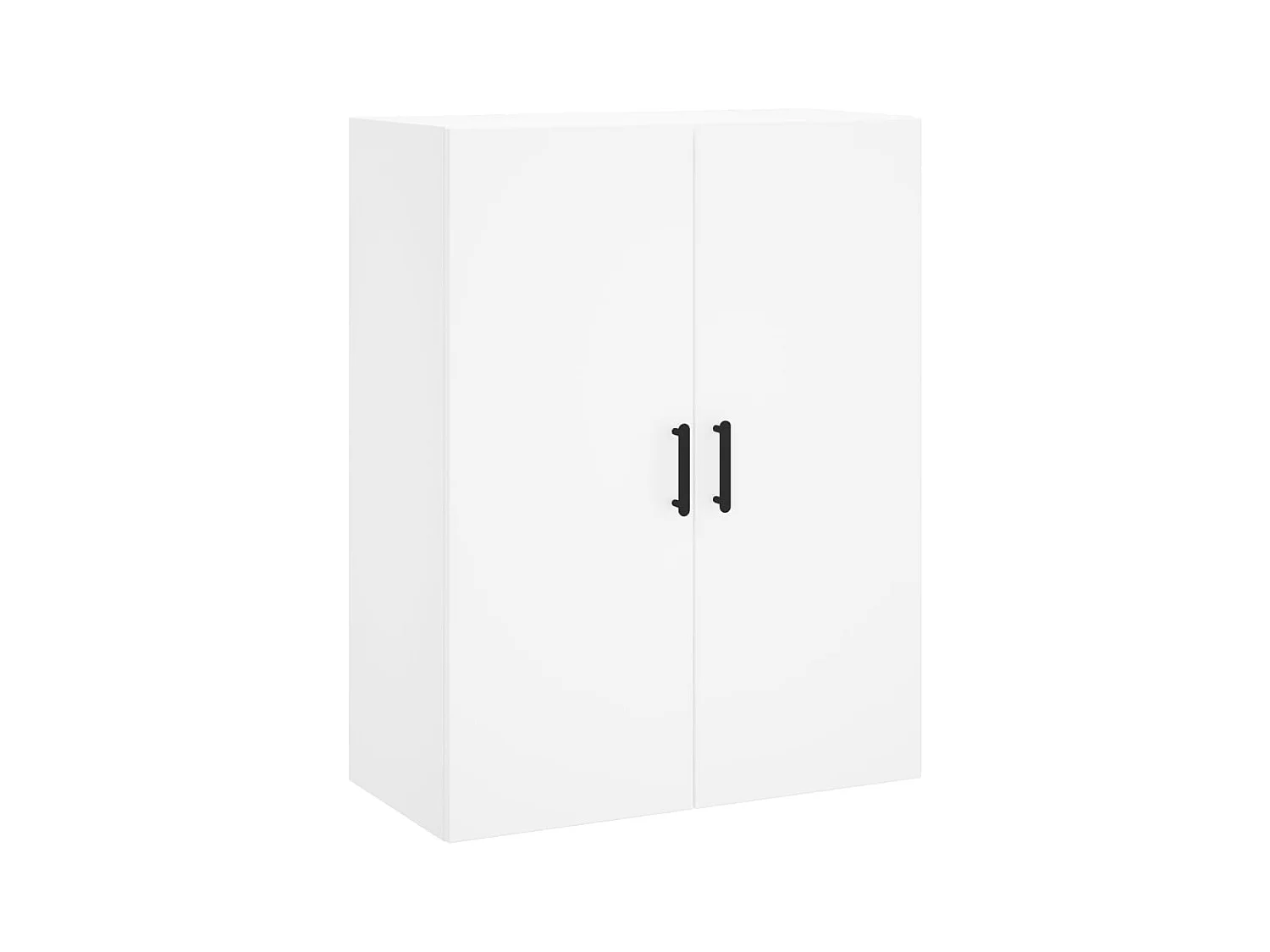 Wit hoog dressoir 69,5x34x180 cm Technisch hout