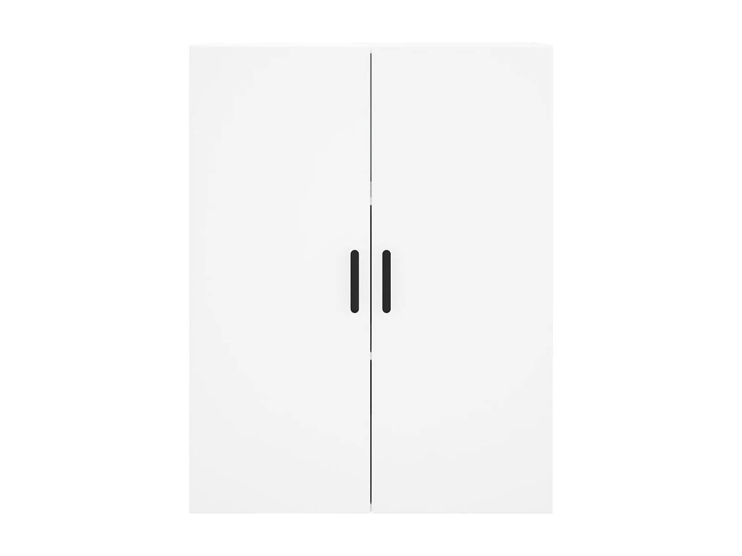 Credenza alta bianca 69,5x34x180 cm Legno ingegnerizzato