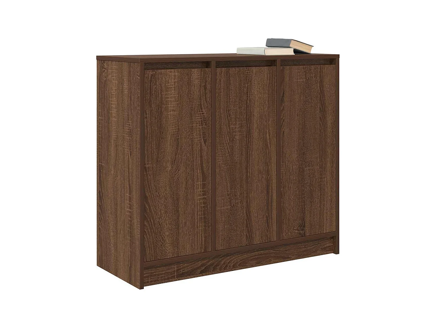 Buffet chêne marron 85x34x76 cm bois d'ingénierie
