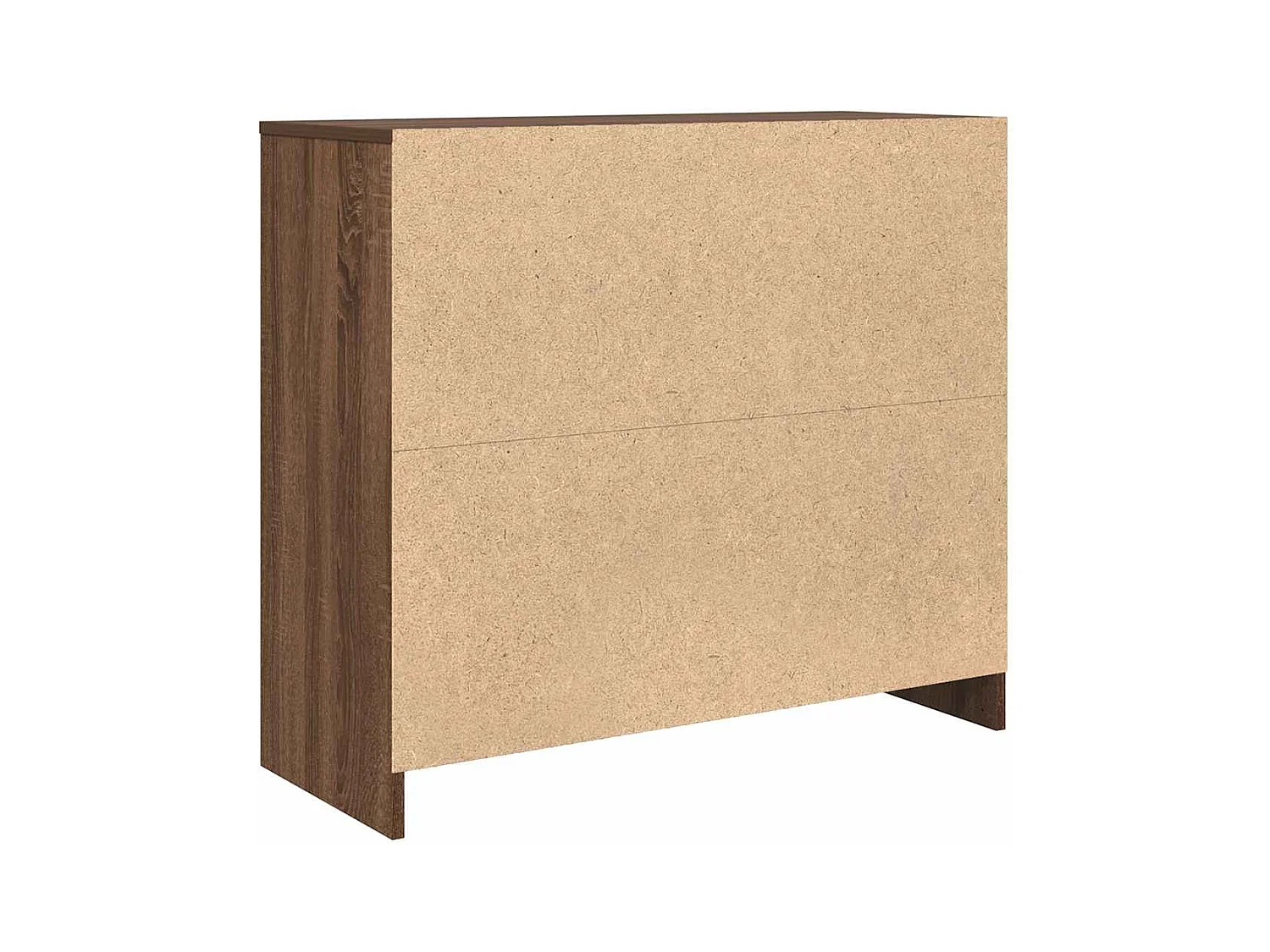 Buffet chêne marron 85x34x76 cm bois d'ingénierie