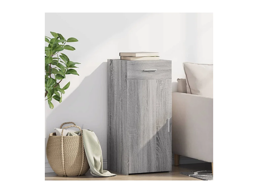 Buffet sonoma gris 40x42,5x93 cm bois d'ingénierie