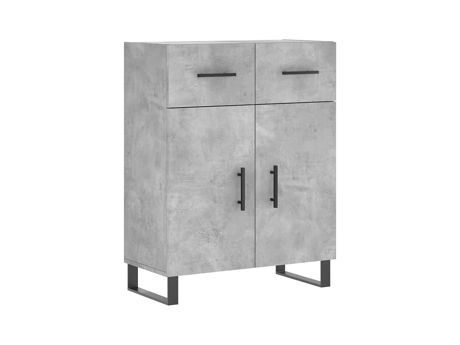 Hoge dressoir Betongrijs 69,5x34x180 cm Technisch hout