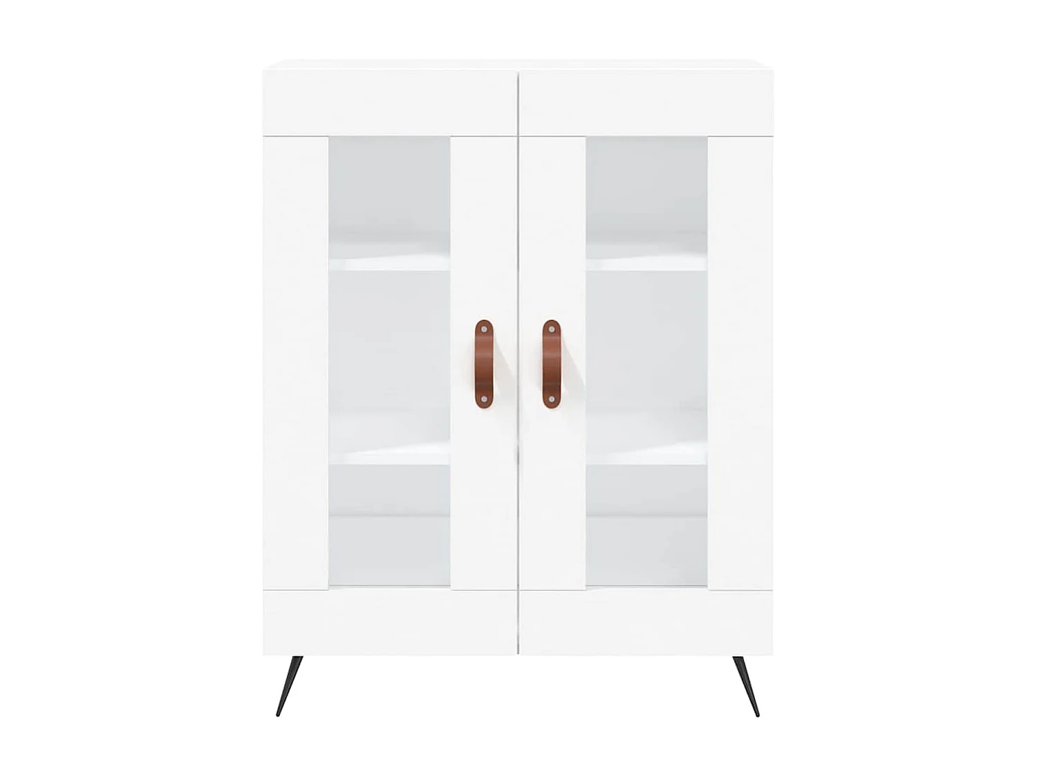 Buffet haut Blanc 69,5x34x180 cm Bois d'ingénierie