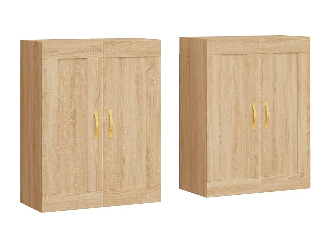 Pensili a 2 pezzi, rovere Sonoma, legno ingegnerizzato