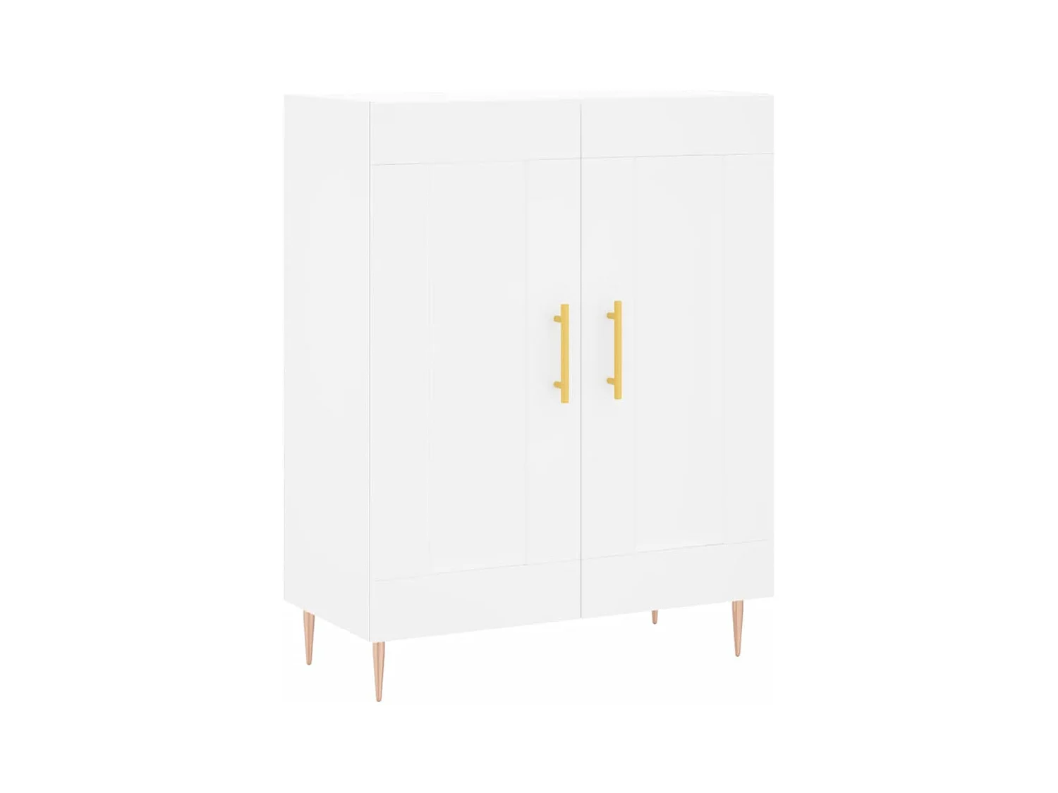 Buffet blanc 69,5x34x90 cm bois d'ingénierie