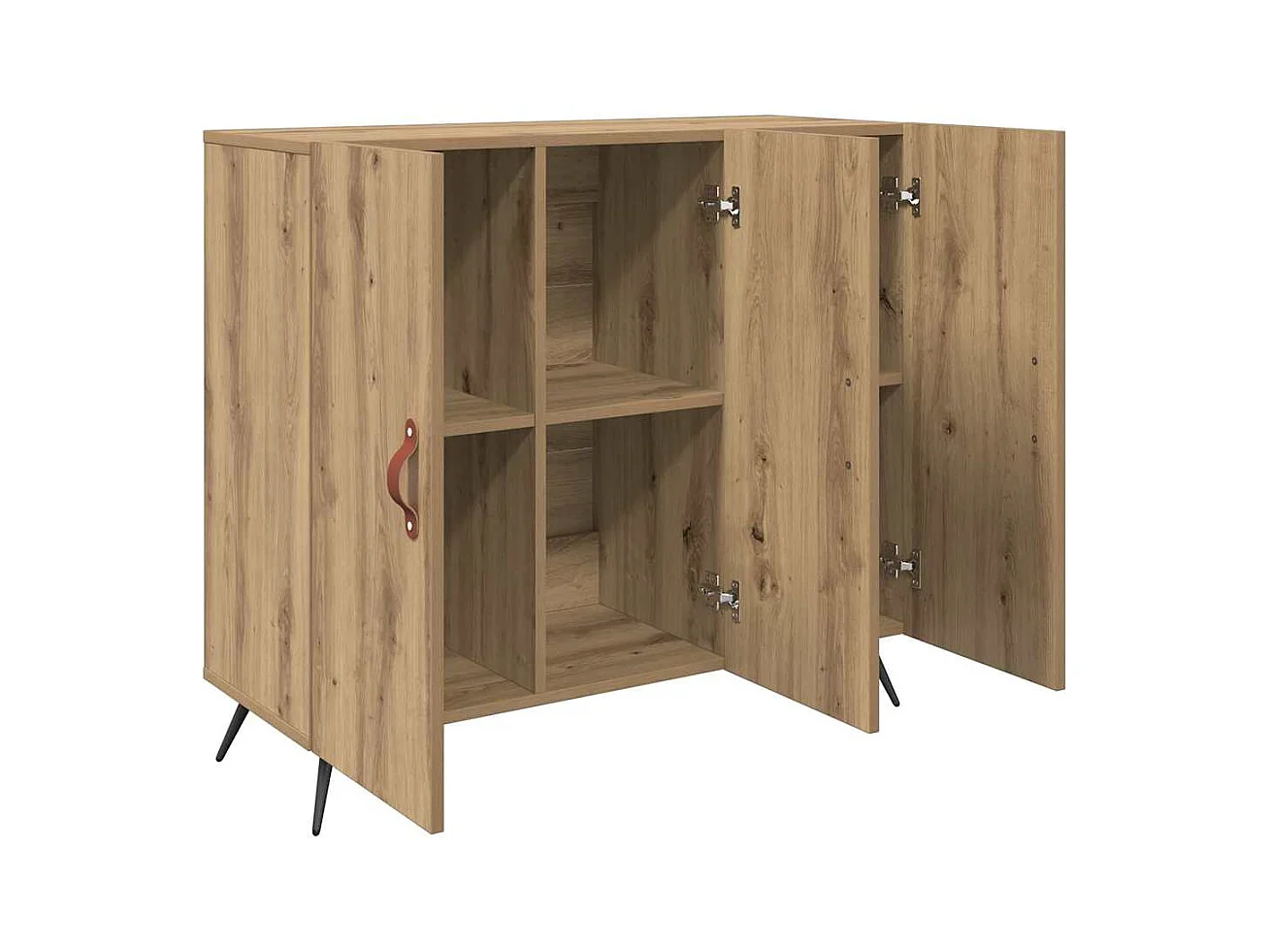 Buffet Marron 90 x 34 x 80 cm Bois d'ingénierie