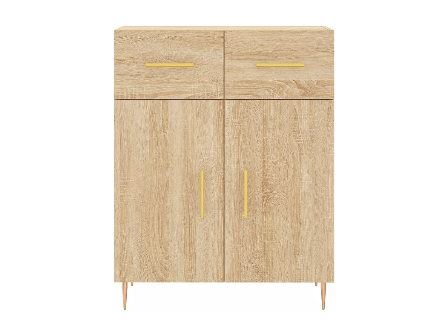 Hoog dressoir Sonoma eiken 69,5x34x180 cm Technisch hout