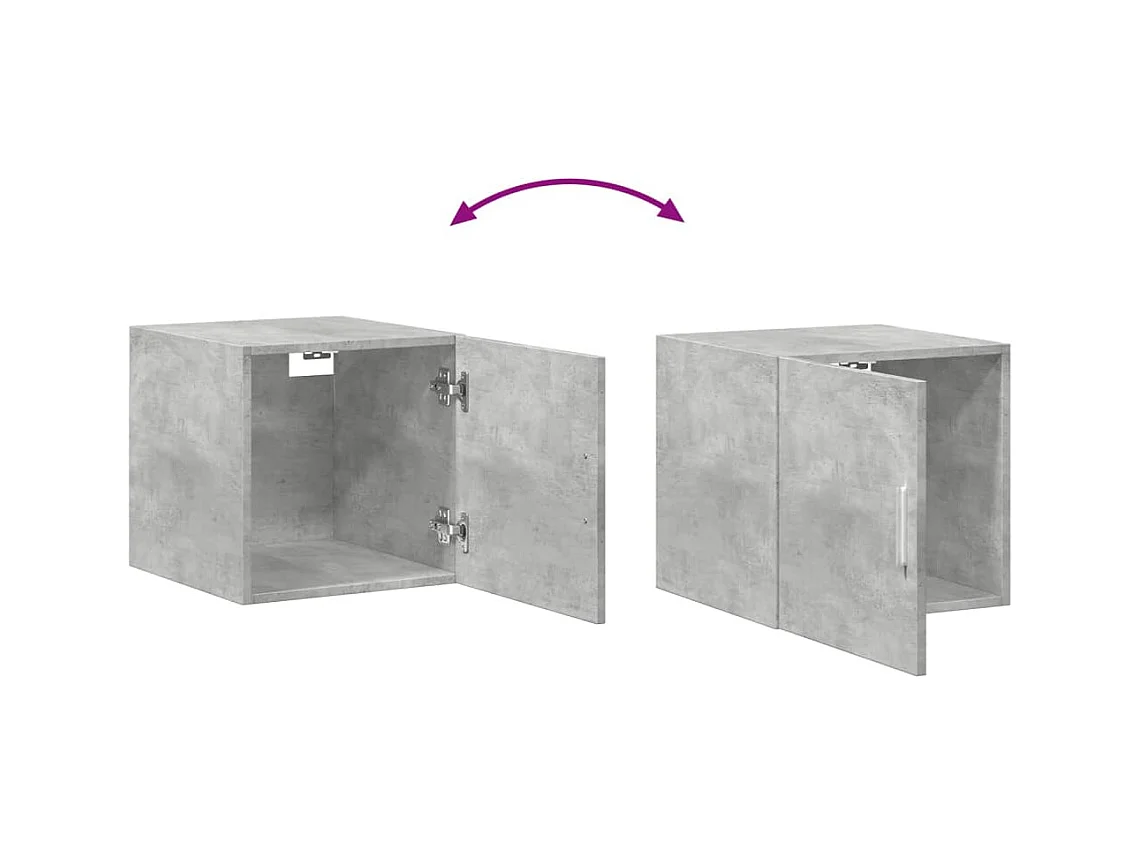 Armoire de rangement mince gris béton 40x42,5x225 cm