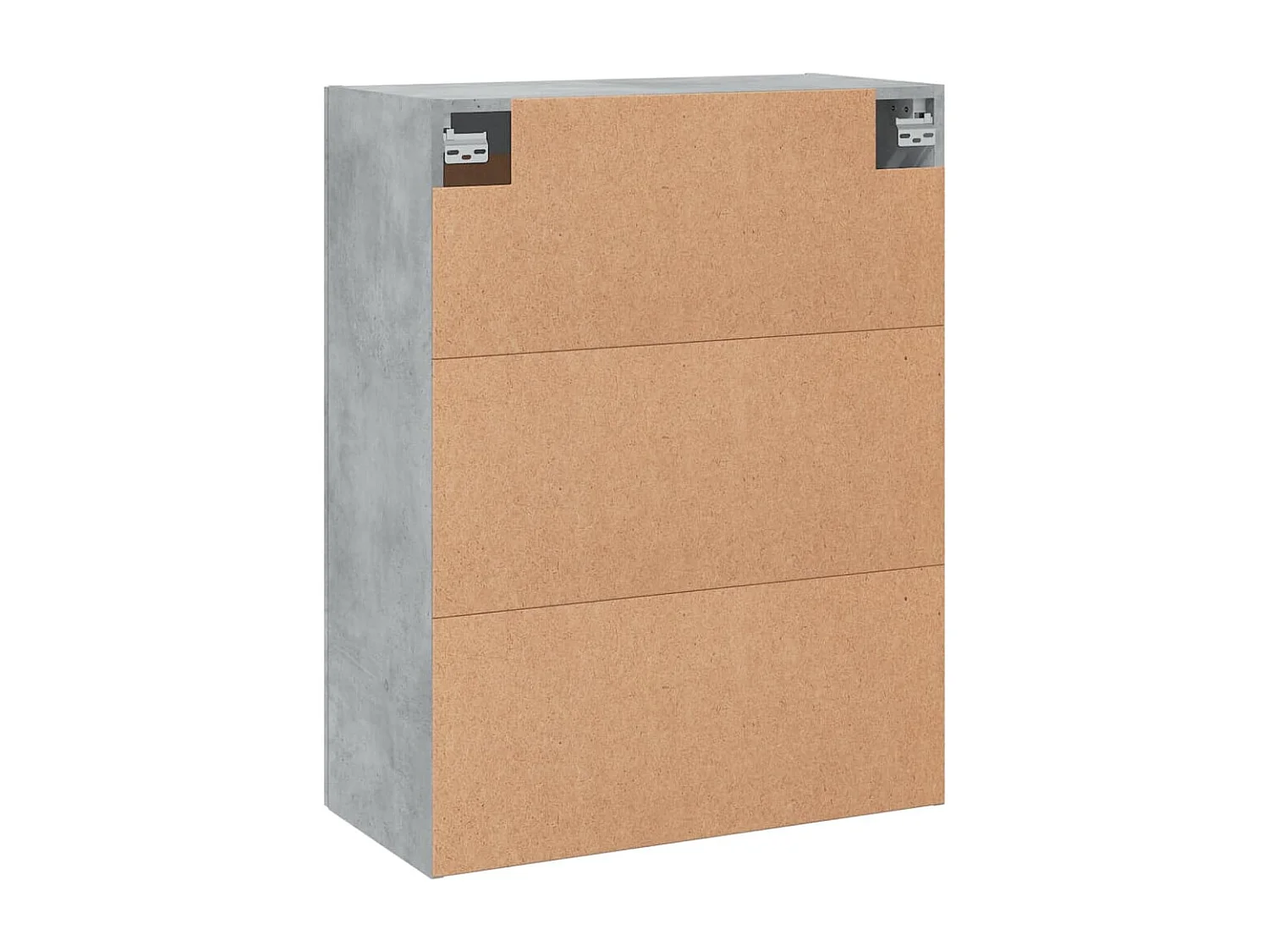 Pensili a 2 pezzi, grigio cemento, legno ingegnerizzato