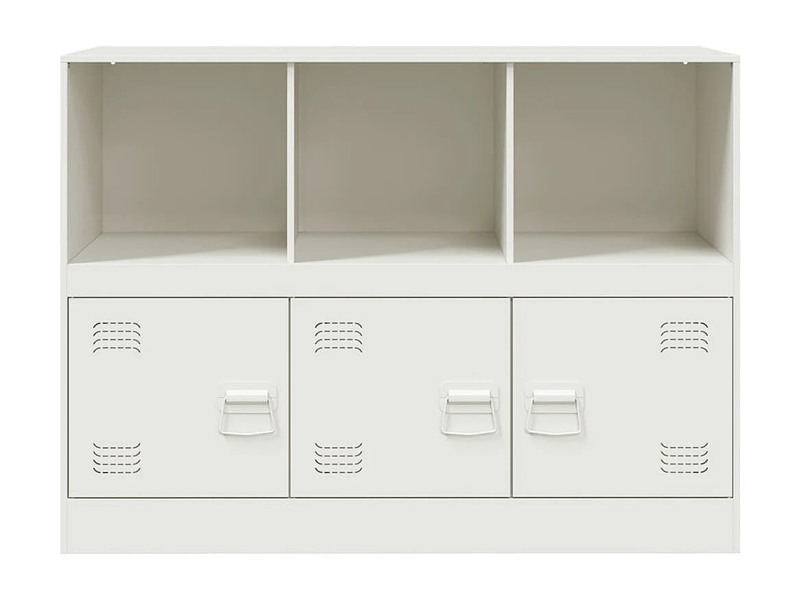 Aparador blanco 99x39x73 cm acero