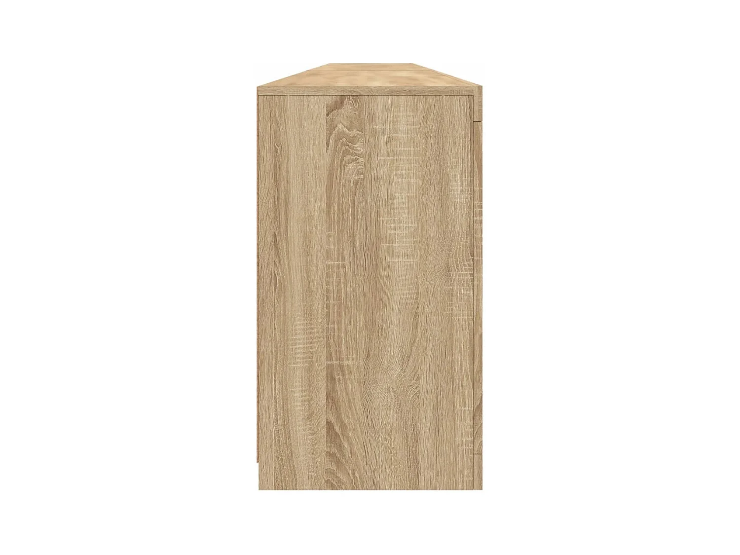 Buffet avec lumières LED chêne sonoma 283x37x67 cm