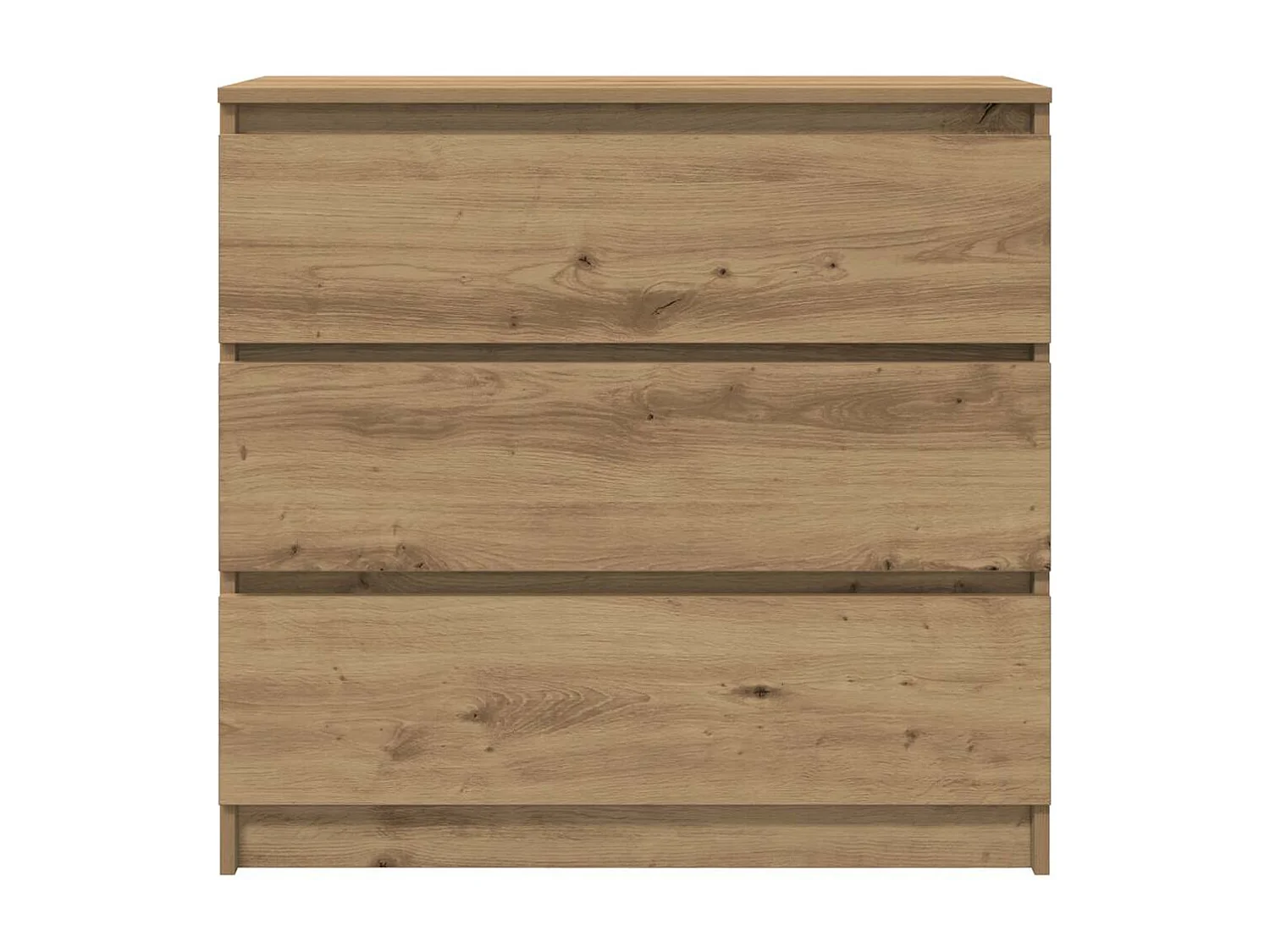 Aparador de roble artesanal 80x35x76 cm madera de ingeniería