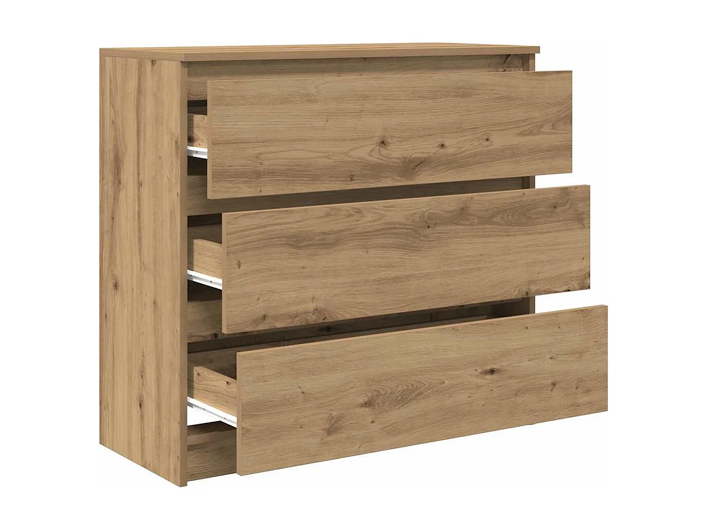 Handgefertigtes Sideboard aus Eichenholz 80x35x76 cm