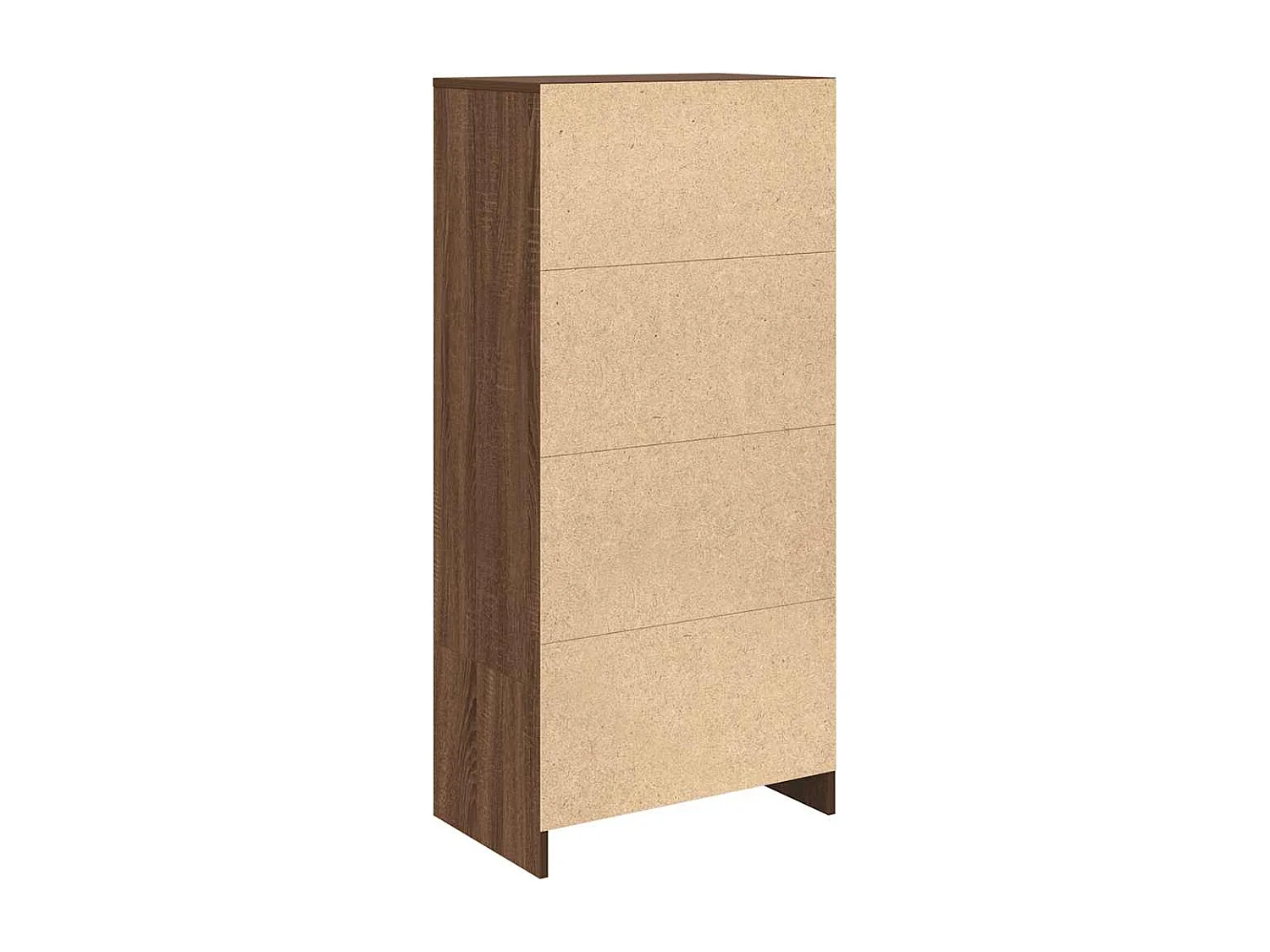 Armoire tiroir chêne marron 55,5x34x119,5 cm bois d'ingénierie