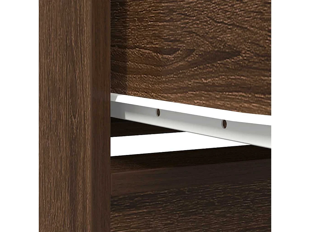 Armoire tiroir chêne marron 55,5x34x119,5 cm bois d'ingénierie