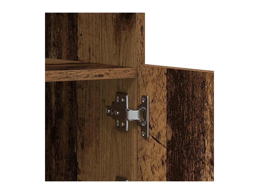 Dressoir Antiek hout 162 x 37 x 100 cm Bewerkt hout