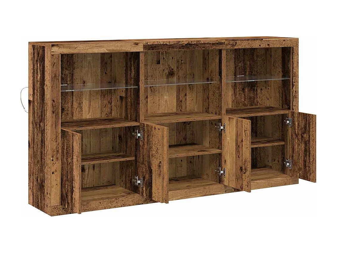 Credenza in legno antico 162 x 37 x 100 cm Legno ingegnerizzato