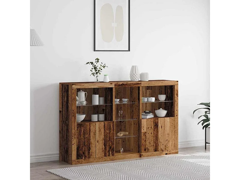 Credenza in legno antico 162 x 37 x 100 cm Legno ingegnerizzato