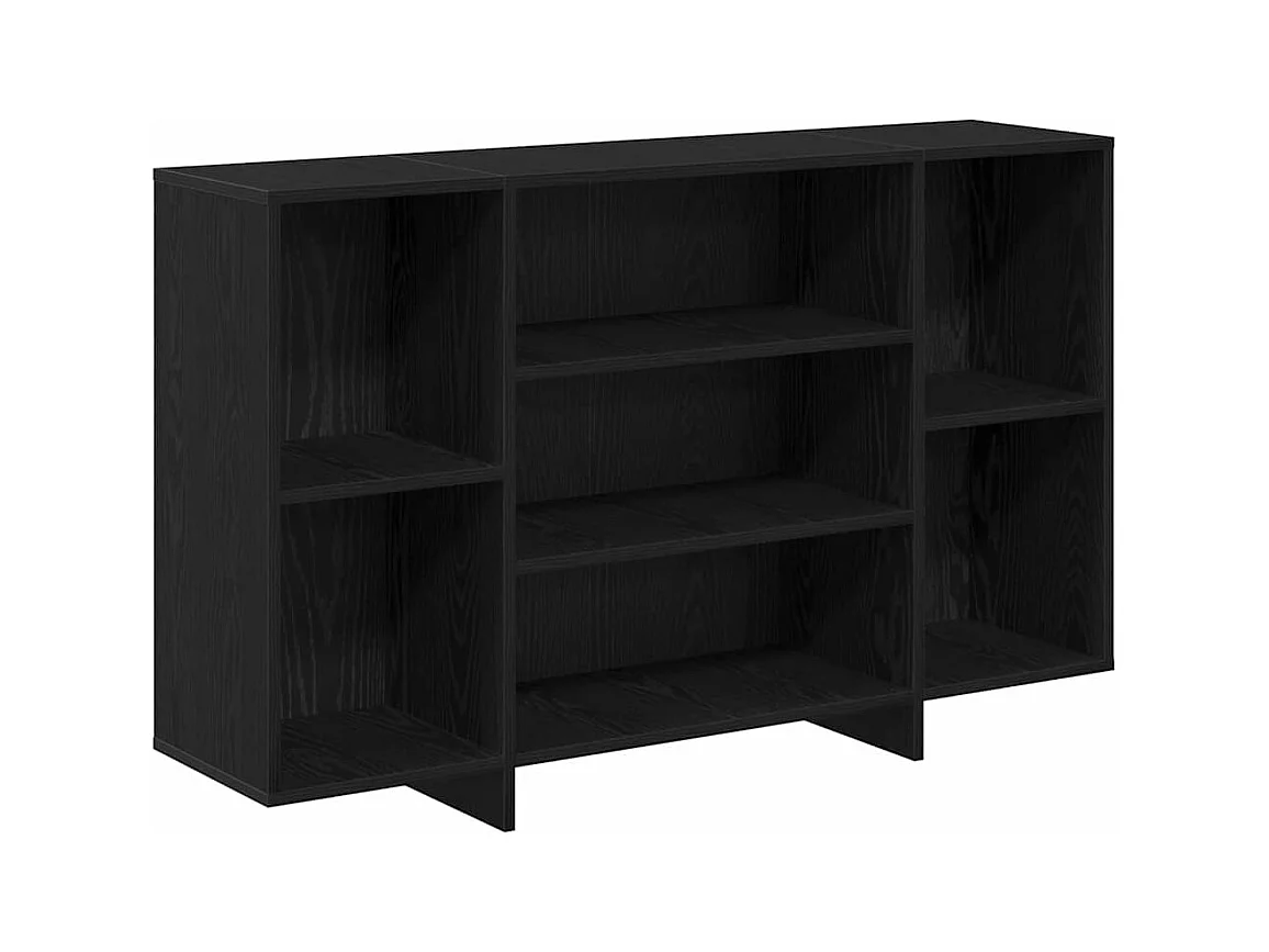 Buffet Chêne noir 120 x 30 x 75 cm Bois d'ingénierie