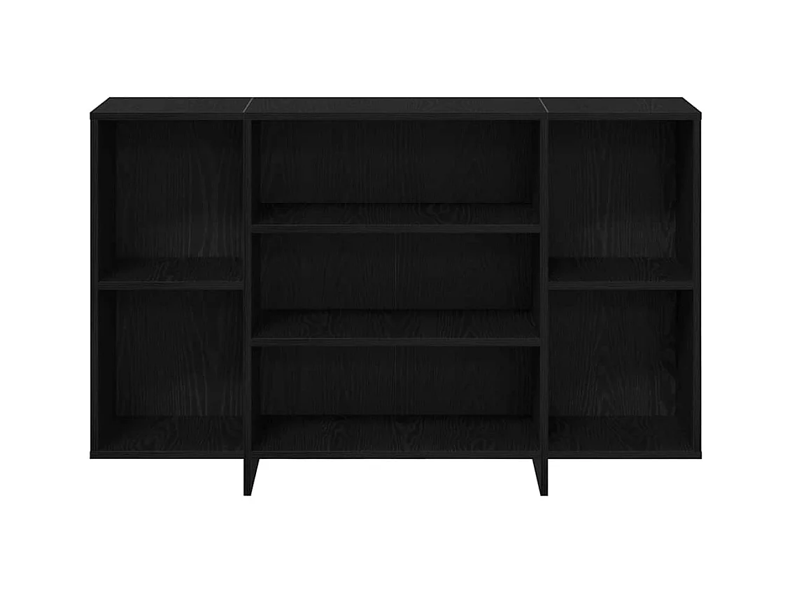 Buffet Chêne noir 120 x 30 x 75 cm Bois d'ingénierie