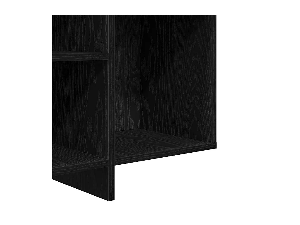 Buffet Chêne noir 120 x 30 x 75 cm Bois d'ingénierie