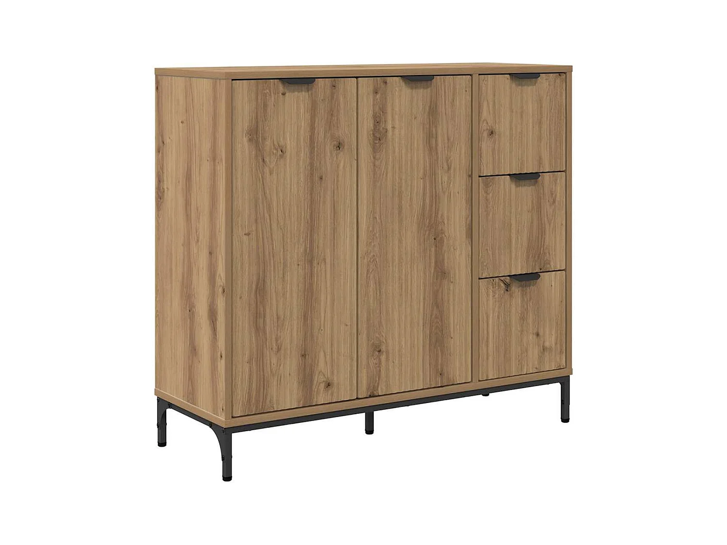 Buffet chêne artisanal 89,5 x 33 x 82 cm Bois d'ingénierie