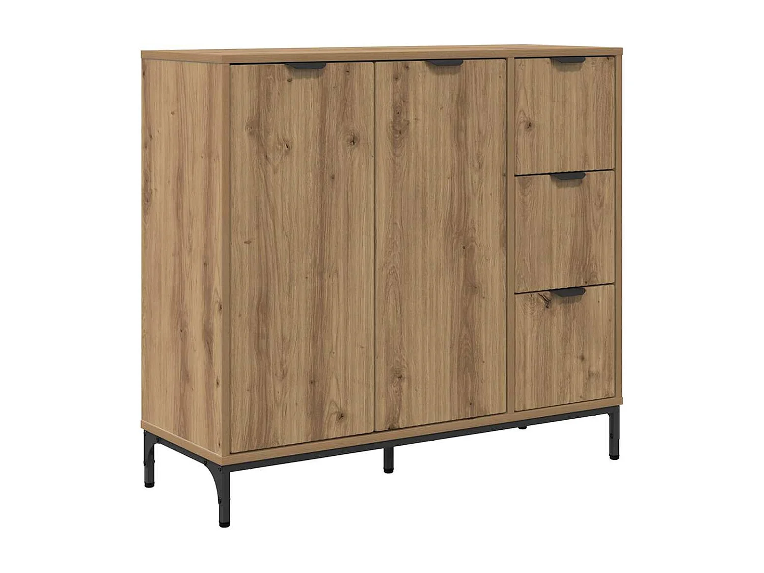 Handgemaakt eikenhouten dressoir 89,5 x 33 x 82 cm Technisch hout