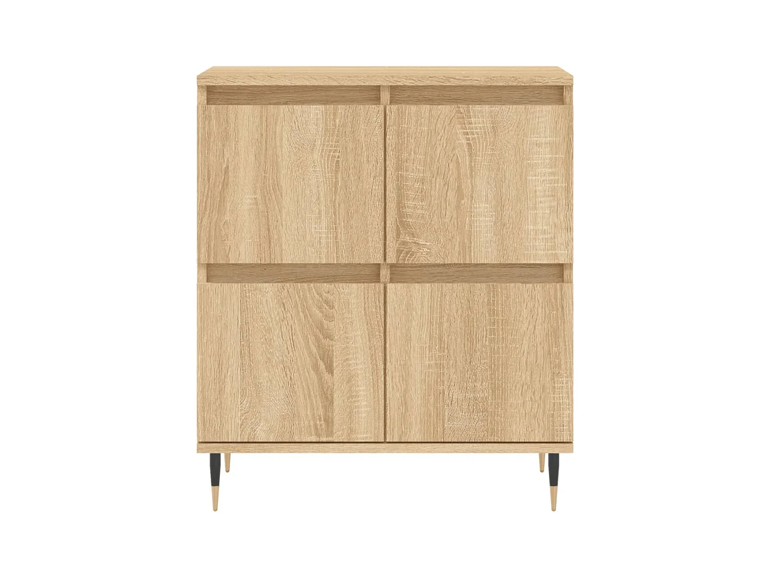 Buffets 2 pcs chêne sonoma bois d'ingénierie