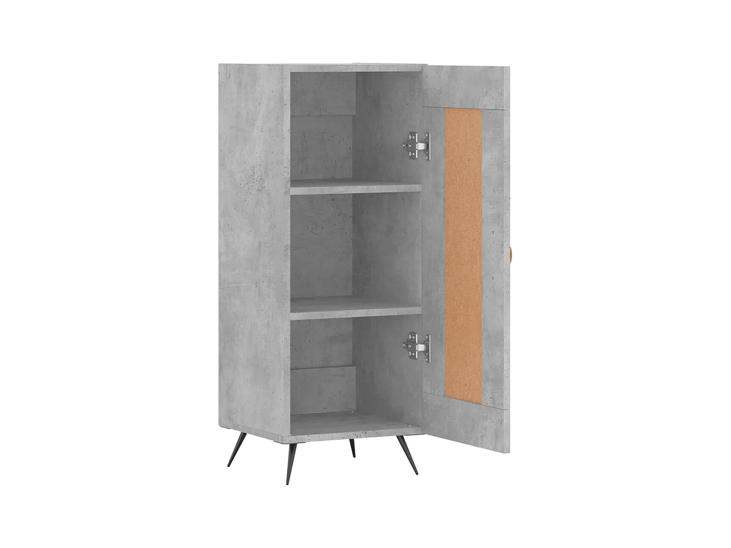 Buffet Gris béton 34,5x34x90 cm Bois d'ingénierie