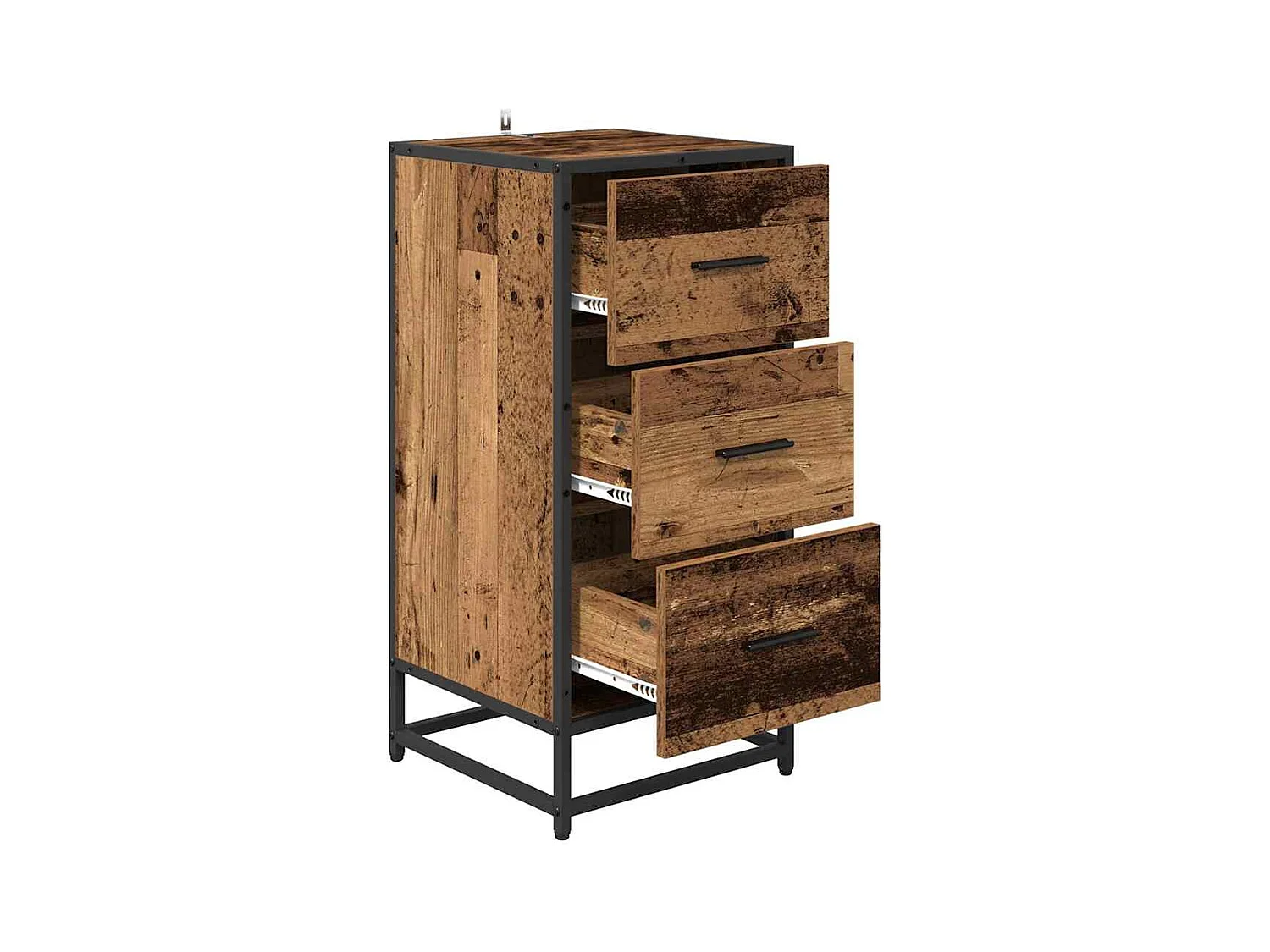 Buffet Bois ancien 35.5 x 35 x 76 cm Bois d'ingénierie