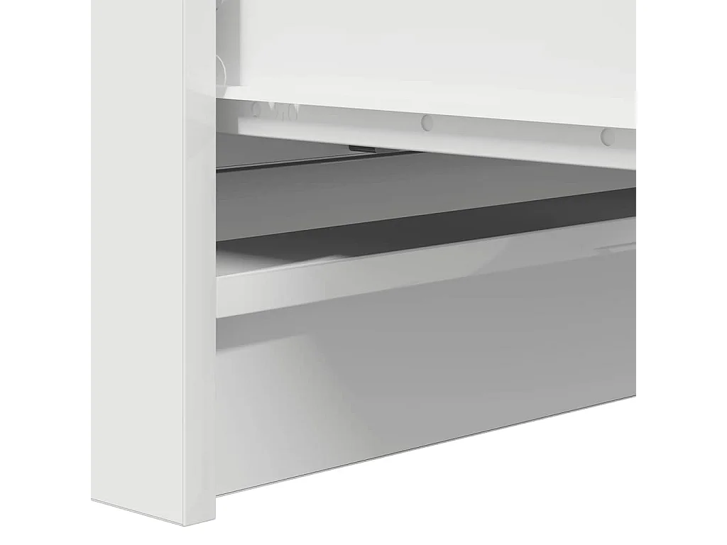 Buffet blanc 80x35x76 cm bois d’ingénierie