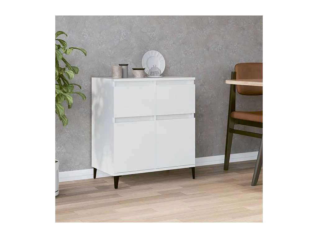 Buffet Blanc 60x35x70 cm Bois d'ingénierie